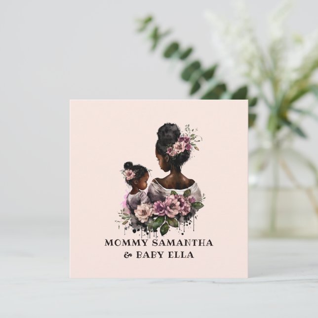 Beautiful Black Mom and Daughter (7) (Standing Front)