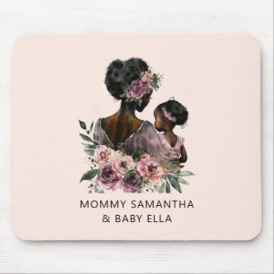 Beautiful Black Mom and Daughter (8) Mouse Pad