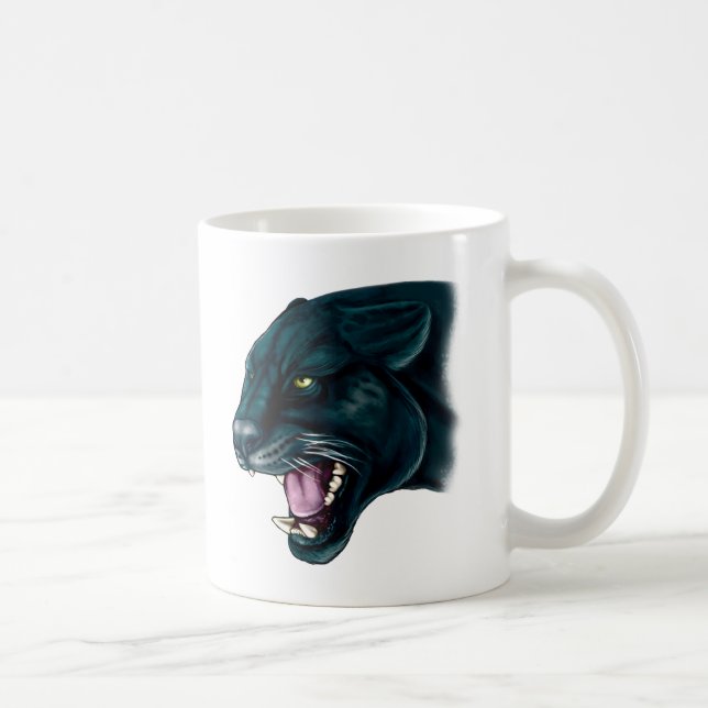 Beautiful Black Panther Coffee Mug (Right)