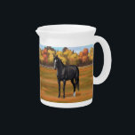 Beautiful Black Quarter Horse Stallion Beverage Pitcher<br><div class="desc">Beautiful Black Quarter Horse Stallion</div>