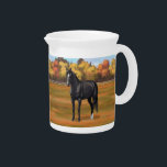 Beautiful Black Quarter Horse Stallion Beverage Pitcher<br><div class="desc">Beautiful Black Quarter Horse Stallion</div>