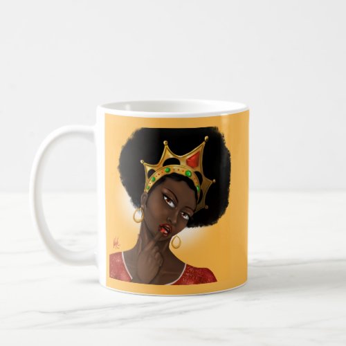 Beautiful Black Queen Coffee Mug