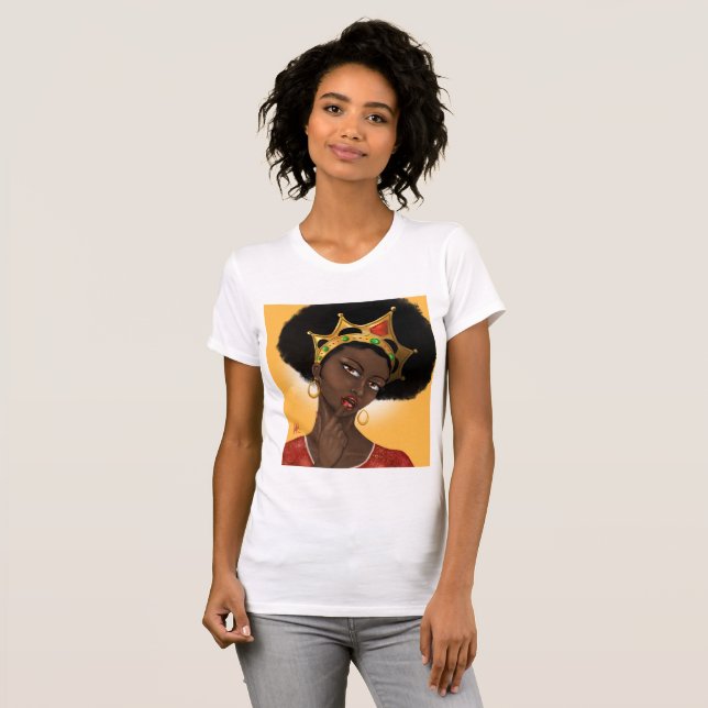 Beautiful Black Queen T-Shirt (Front Full)