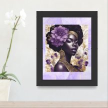 Beautiful Black Queen Wall Art