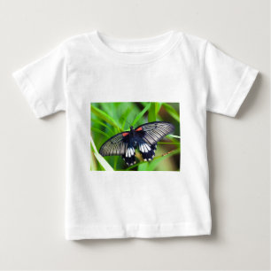 Beautiful Black, White and Red Butterfly Baby T-Shirt
