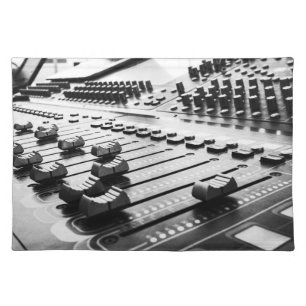 Beautiful Black & White Mixing Board Cloth Placemat