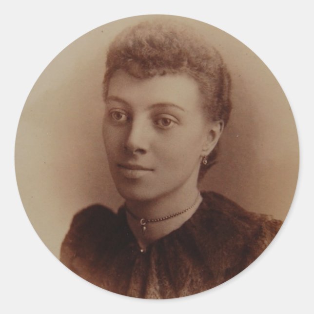 Beautiful Black Woman Antique Photo Classic Round Sticker (Front)