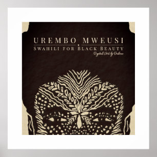 Beautiful Black Woman Poster