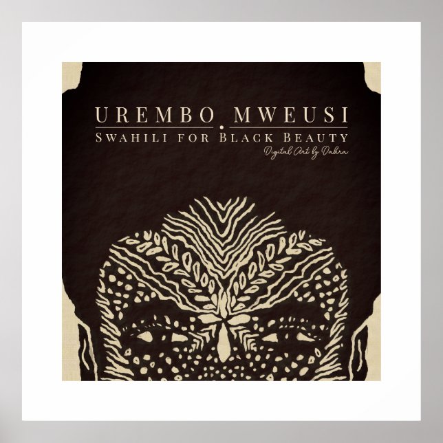 Beautiful Black Woman Poster (Front)