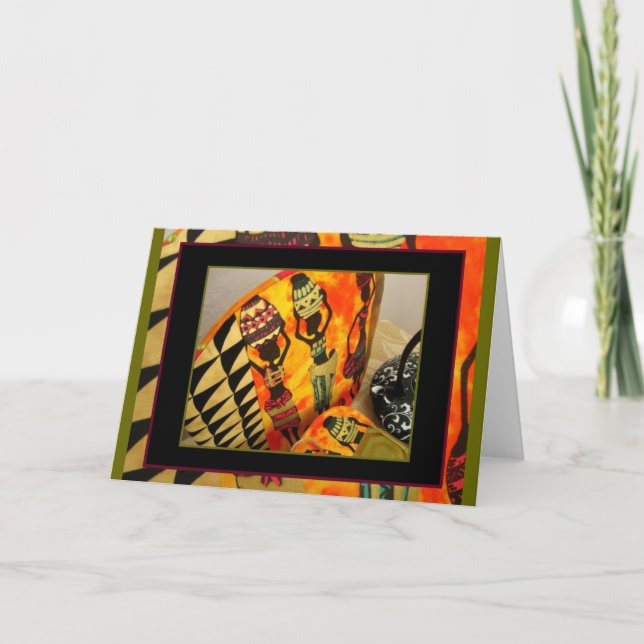 Beautiful Black Women and Water Jars Greeting Card (Front)