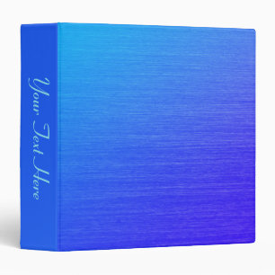 Beautiful Blended Blue 3 Ring Binder