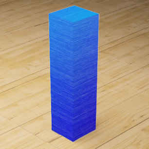 Beautiful Blended Blue Wine Box