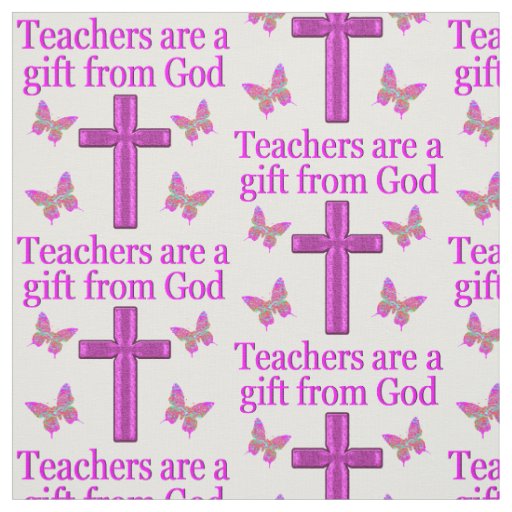 BEAUTIFUL BLESSED TEACHER DESIGN FABRIC