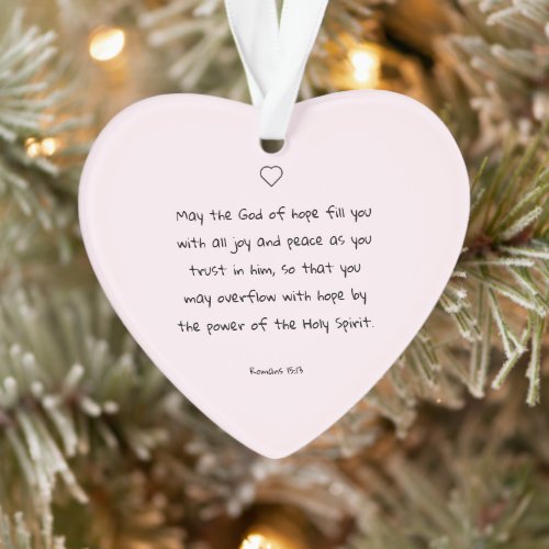 Beautiful Blessing Bible Verse Christmas Gift Ornament