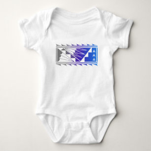 Beautiful Blessings - Gray/Purple/Blue -  Baby Bodysuit