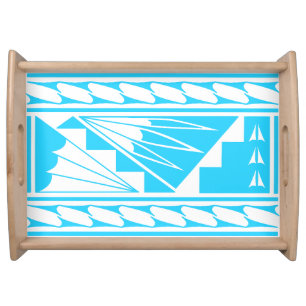 Beautiful Blessings in Turquoise Serving Tray