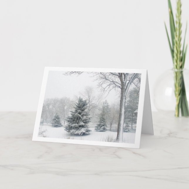 Beautiful Blizzard Holiday Card (Front)