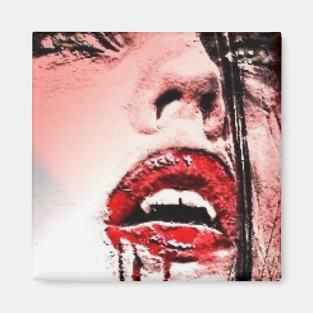 Beautiful Bloody Vampire Magnet (Front)