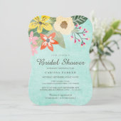 Beautiful Blooms Bridal Shower Invitation (Standing Front)