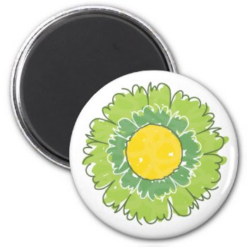 Beautiful Blossom Magnet - Green by StriveDesigns at Zazzle