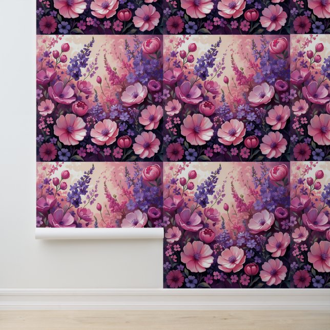 Beautiful Blossom Peel and Stick  Wallpaper (Application)