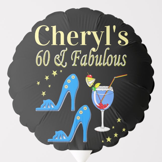 BEAUTIFUL BLUE 60 AND FABULOUS DIVA BALLOON (Front)