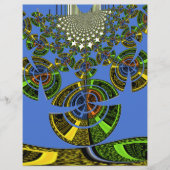 Beautiful Blue African Traditional Ethnic Vector (Front)