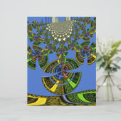 Beautiful Blue African Traditional Ethnic  Vector  (Standing Front)