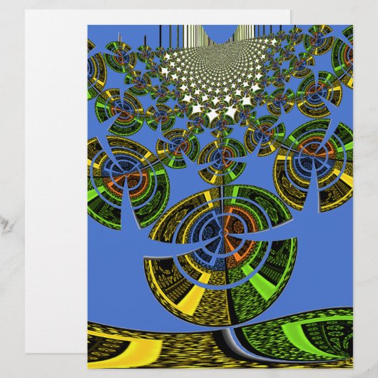 Beautiful Blue African Traditional Ethnic Vector (Front/Back)