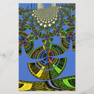 Beautiful Blue African Traditional Ethnic  Vector  Stationery