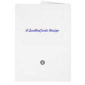 Beautiful Blue Agapanthus Blank Greeing Card (Back)
