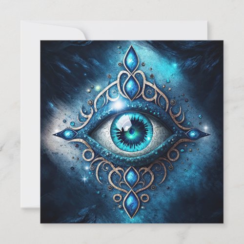 Beautiful Blue All Seeing Eye Illuminati