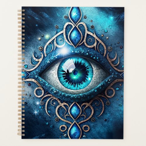 Beautiful Blue All Seeing Eye Inspirational Planner