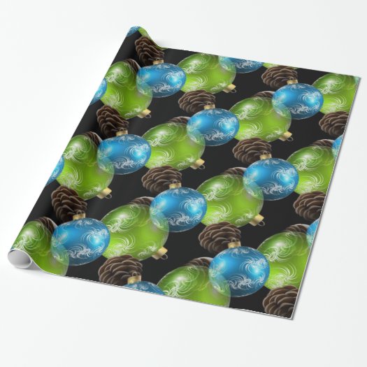 Beautiful Blue and Green Christmas Balls