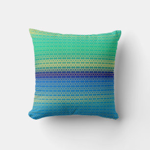 Beautiful Blue and Green Custom Pillow