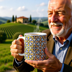 💙💛 Beautiful blue and yellow Azulejos 9  Coffee  Mug