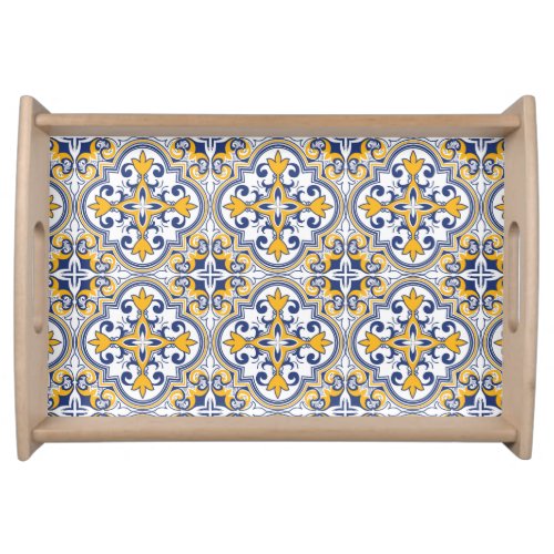  Beautiful blue and yellow Azulejos 9 Serving Serving Tray
