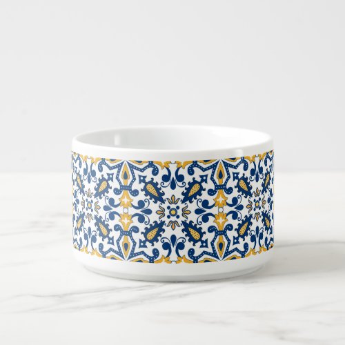  Beautiful blue and yellow Azulejos  Bowl