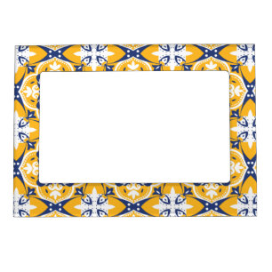 💛💙🤍 Beautiful blue and yellow Azulejos Magnetic Frame