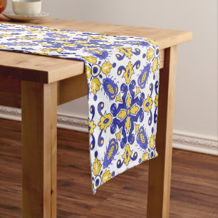 💙💛 Beautiful blue and yellow Azulejos Short Table Runner
