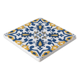 💙💛 Beautiful blue and yellow Azulejos, Trivet