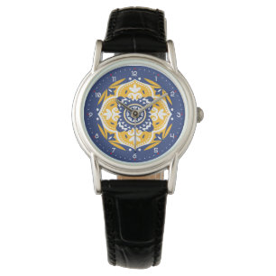 💛💙🤍 Beautiful blue and yellow Azulejos Watch