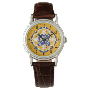 💛💙🤍 Beautiful blue and yellow Azulejos Watch