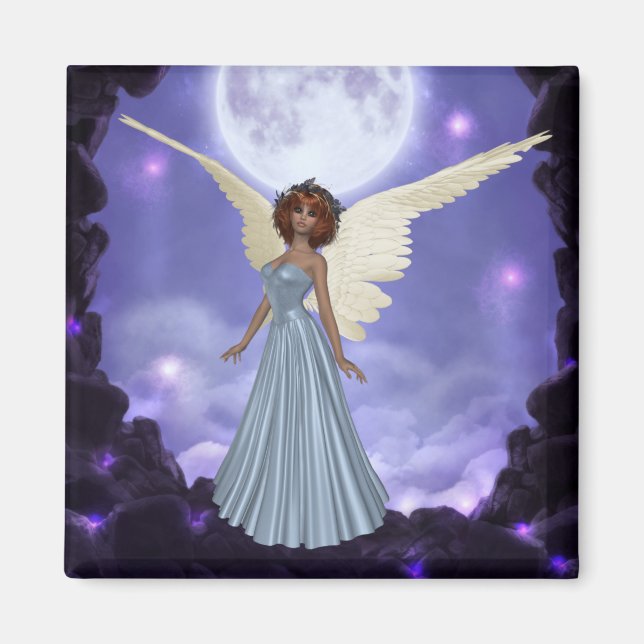 Beautiful Blue Angel Magnet (Front)
