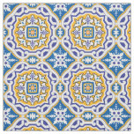 &#128153; Beautiful blue Azulejos 004, XXL tile size Fabric