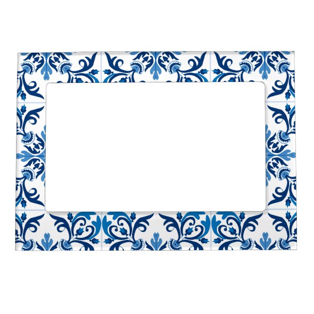 💙 Beautiful blue Azulejos I  Magnetic Frame (Front)