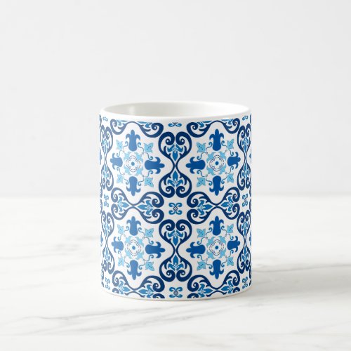  Beautiful blue Azulejos III small tiles  Coffee Mug