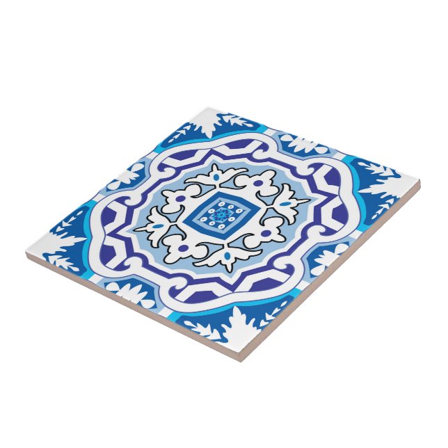 💙 Beautiful blue Azulejos, IV,  Ceramic Tile (Side)
