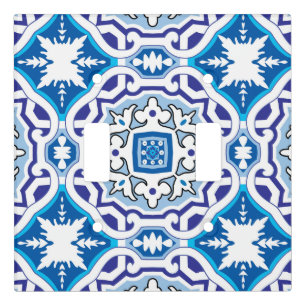 💙 Beautiful blue Azulejos, IV, Light Switch Cover