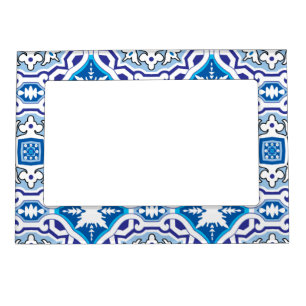 💙 Beautiful blue Azulejos, IV,  Magnetic Frame